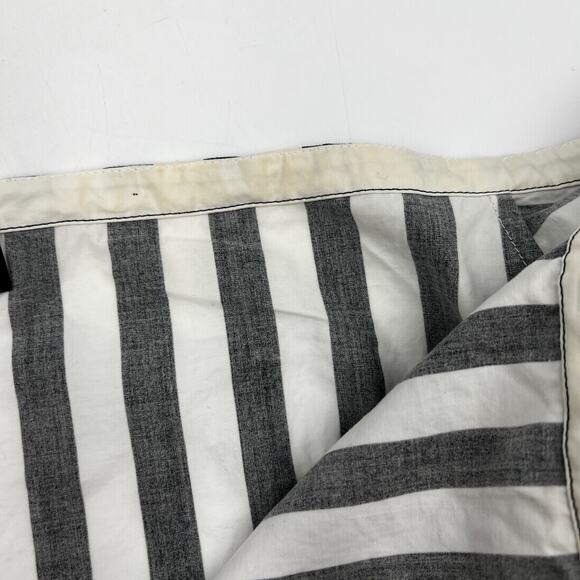 Anna October Off the Shoulder Stripe Dress Black White Midi Ruffle Sleeves - Picture 6 of 16